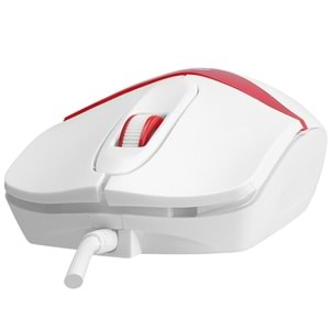 Mouse Optik 3D 1200 Dpi Everest Sm-220 Beyaz Kırmızı