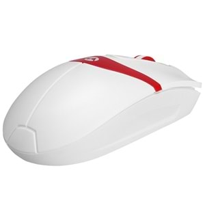 Mouse Optik 3D 1200 Dpi Everest Sm-220 Beyaz Kırmızı