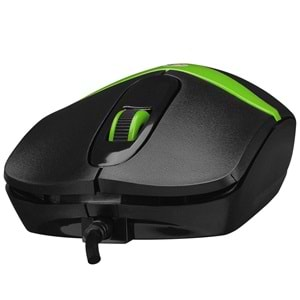 Mouse Optik 3D 1200 Dpi Everest Sm-220 Siyah Yeşil