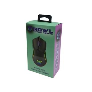 Mouse Oyuncu RGB Ledli 6400 Dpi Rowl RGM-01 OTUS