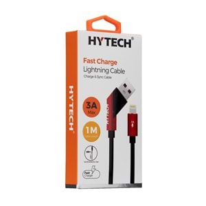 Data Ve Şarj Kablo İphone Lightning 3 A 1 M Hytech HY-X315 Siyah