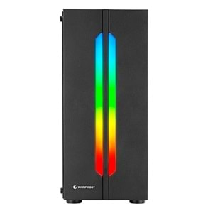 Kasa Oyuncu Tempered Glass 600W 80Plus Rainbow Fan Ve Ledli 1xUsb 3.0 + 2xUsb 2.0 Rampage SPECTRA