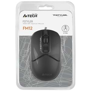 Mouse 1200 DPI A4 Tech FM12 Siyah