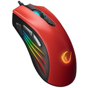 Mouse Oyuncu RGB Ledli 7 Tuşlu Makrolu 6400 Dpi Rampage SMX-R33 Limbo Kırmızı