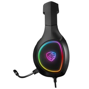 Kulaklık Mikrofonlu Oyuncu Usb + 3.5 MM RGB Ledli PC-PS4-XBOX-Telefon Destekli Hytech HY-G5 X-CONAN