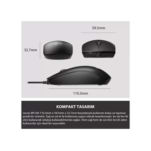 Mouse Optik 1000 DPI Lenovo Lecoo MS100