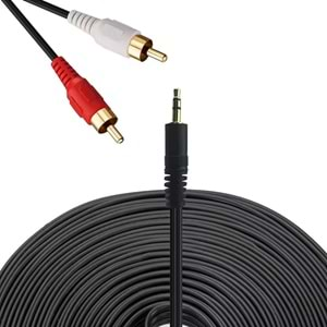 3.5 MM. Aux To 2Rca Ses Kablosu 1.5 M Apricot AP-2RCA1.5