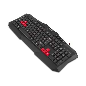 Klavye Mouse Set Oyuncu Gökkuşağı Zemin Aydınlatmalı Everest KMX-88 Siyah