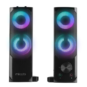 Hoparlör Soundbar Led Işıklı 3Wx2 Mikado MD-S102