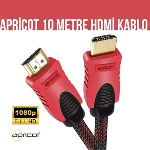 Hdmı Kablo Örgülü 10 Metre Apricot AP-HDK10