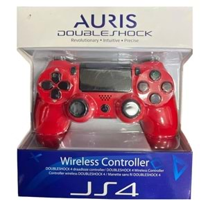 Kol Joystick PS4 Analog Titreşimli Bluetooth Auris ARS-JS4 Kırmızı