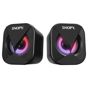 Hoparlör Speaker Usb 1+1 2W*2 Led Işıklı Snopy SN83U