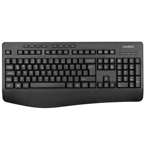 Klavye Kablosuz Multimedia Everest KB-6021 Siyah