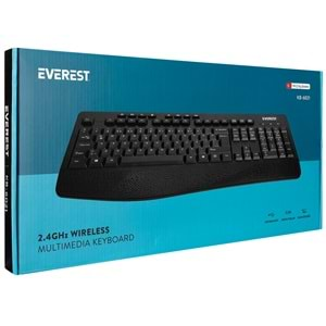 Klavye Kablosuz Multimedia Everest KB-6021 Siyah