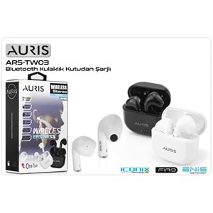 Kulaklık Bluetooth Auris ARS-TW03 Beyaz