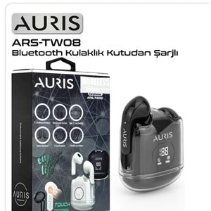 Kulaklık Bluetooth Auris ARS-TW08 Siyah