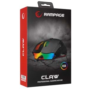 Mouse Oyuncu Gaming Led Işıklı 7 Makro12800 Dpi Rampage SMX-G38 CLAW