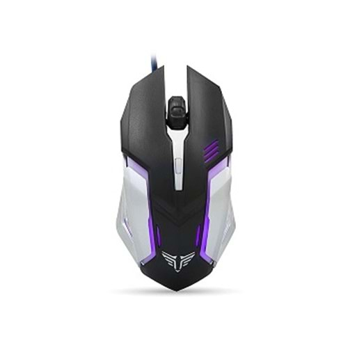 Mouse Oyuncu Işıklı 1200 Dpi Everest SM-G72 Siyah-Gümüş