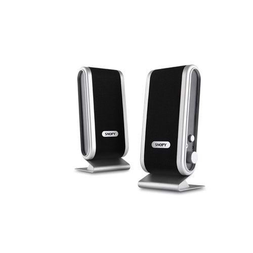 Hoparlör Speaker 1+1 Snopy SN-820 Siyah-Gümüş