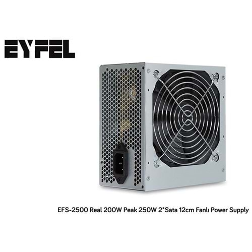 Power Supply 250W Peak 200W Real 12 CM Fanlı Eyfel EFS-2500