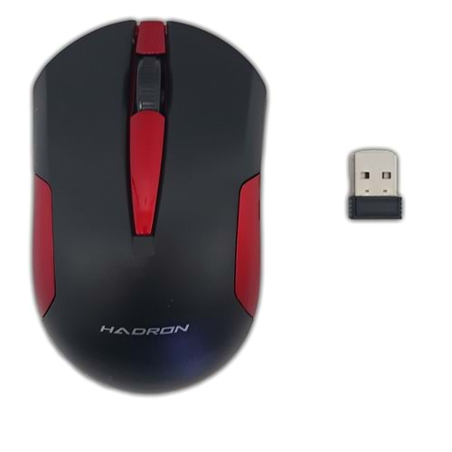 Mouse Kablosuz 2.4 Ghz Hadron HDX3407 Siyah-Kırmızı