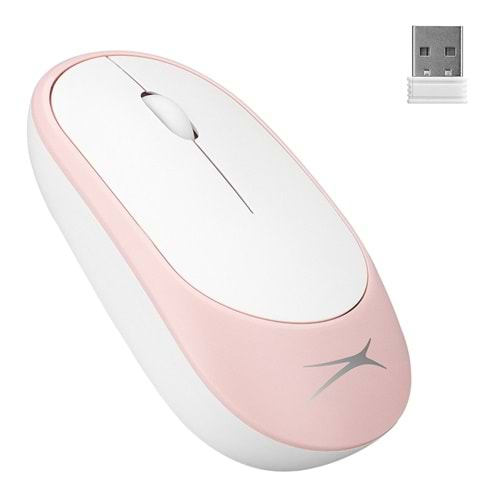 Mouse Kablosuz Alkalin Pilli 2.4 Ghz 1200 Dpi Altec Lansing ALBM7314 Pembe