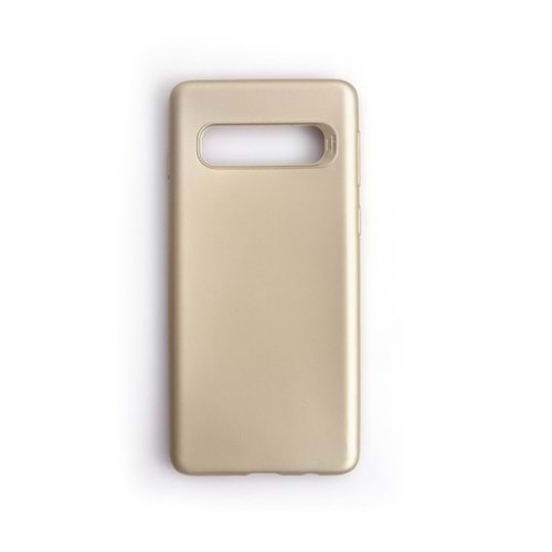 Samsung S10 Plus Kılıf Rubber Silikon Gold