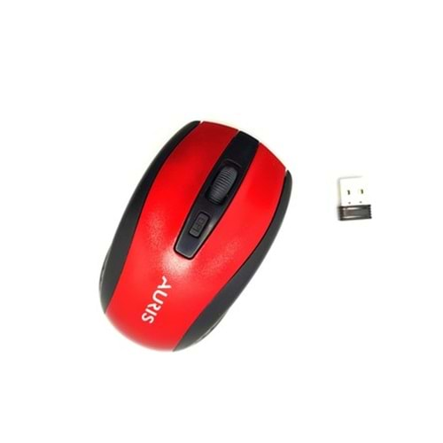 Mouse Kablosuz Auris ARS-MW01 Kırmızı