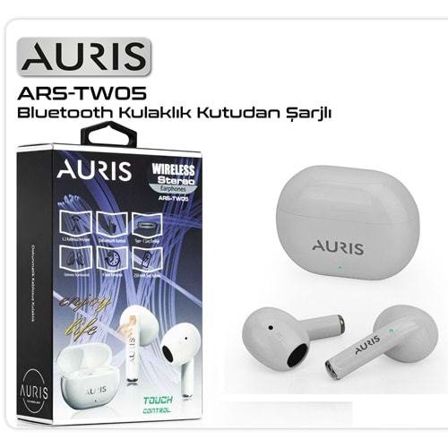 Kulaklık Bluetooth Auris ARS-TW05 Beyaz