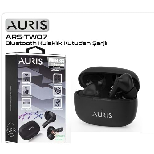 Kulaklık Bluetooth Auris ARS-TW07 Siyah