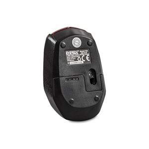 Mouse Kablosuz Kumaş Yüzey Everest KM-218 Kırmızı