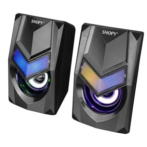 Hoparlör Speaker Usb 3Wx2 Rgb Ledli Snopy SN-X25