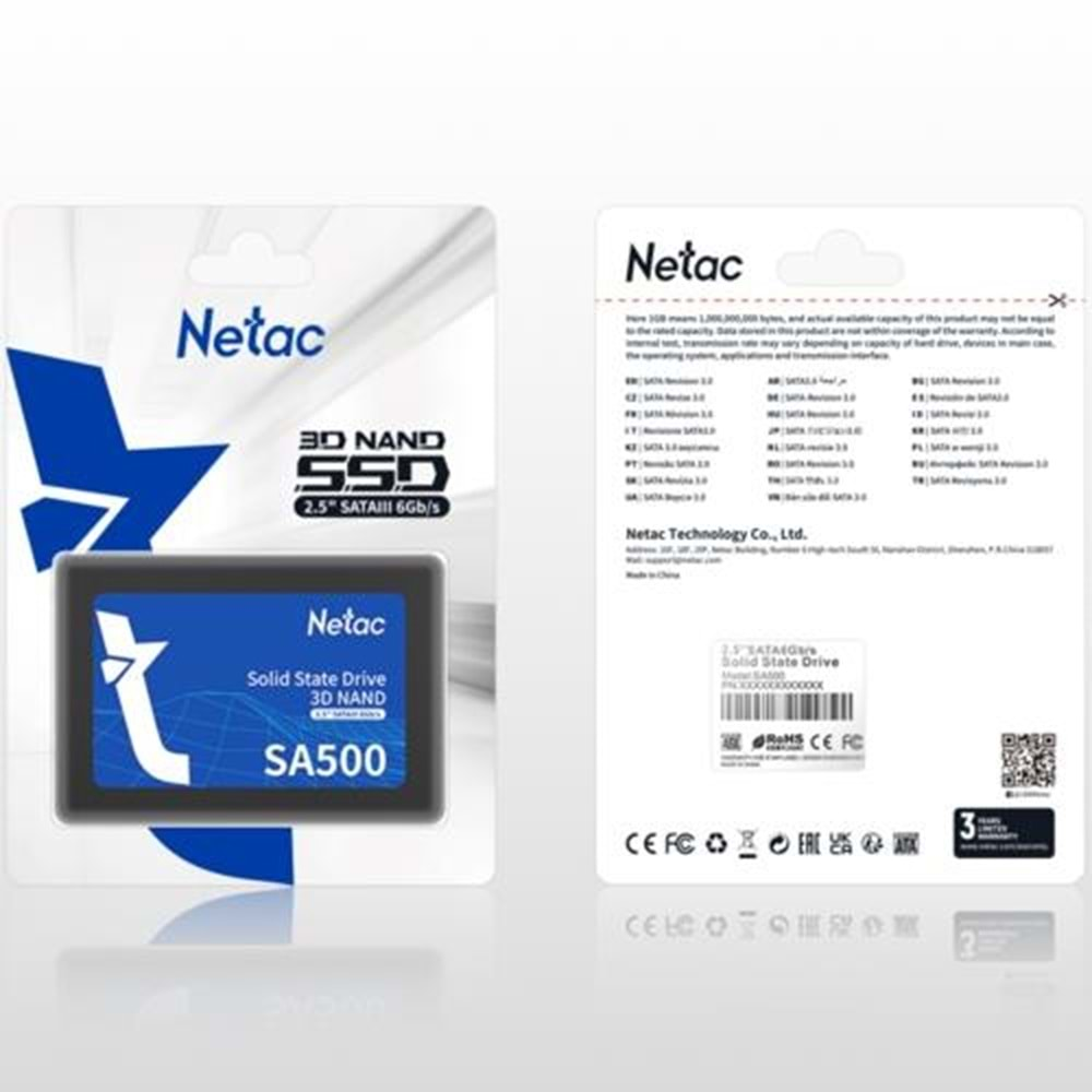 Hard Disk SSD 512 GB Netac SA500