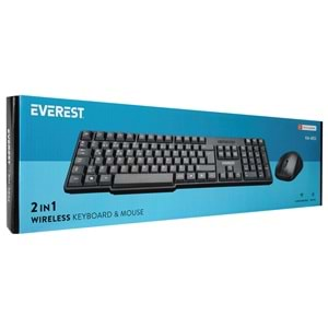 Klavye Mouse Set Q Kablosuz Everest KM-6852 Siyah