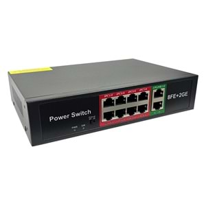 Switch Poe 8+2 Port 10/100/1000 Rose PR-830G