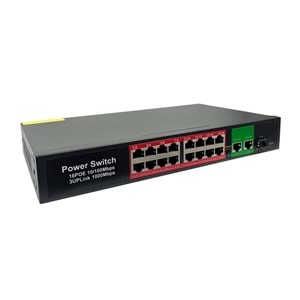 Switch Poe 16+2 Port 10/100/1000 Rose PR-1630G